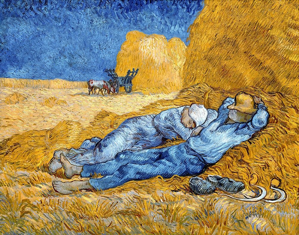 Wall Art Painting id:278492, Name: Noon - Rest from Work, 1891, Artist: Van Gogh, Vincent