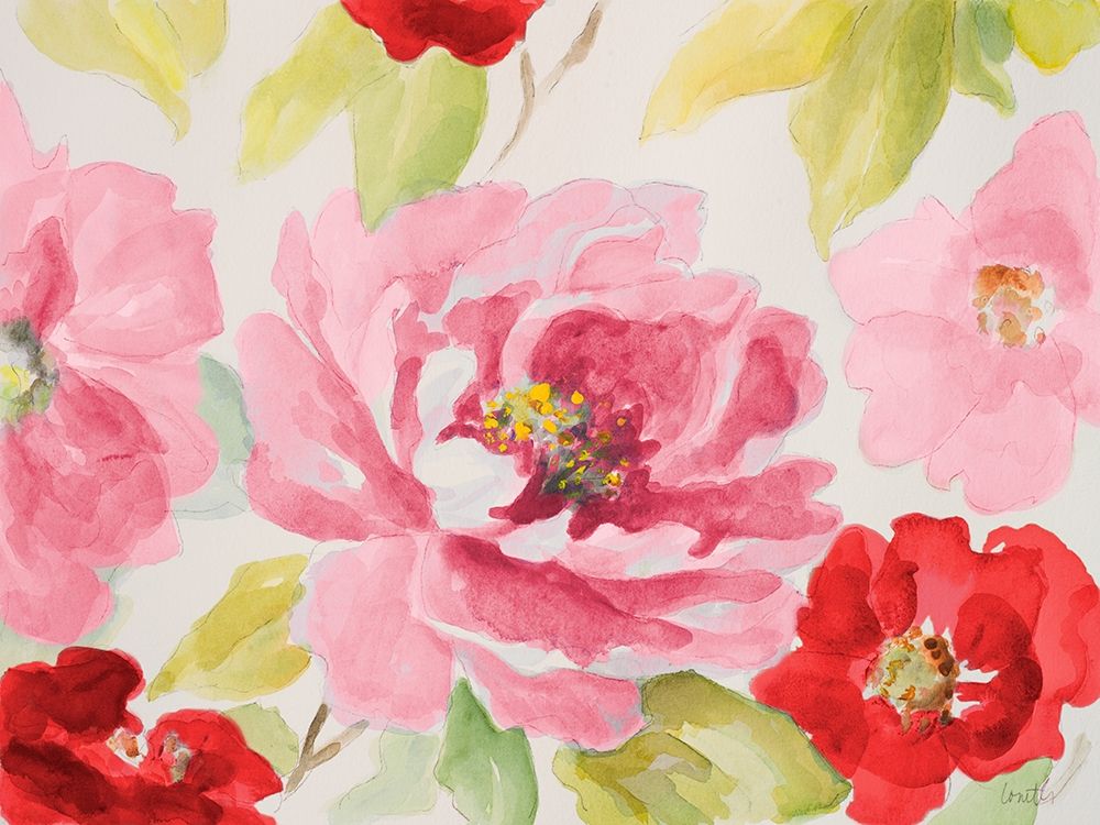 Art Print: Floral Delicate in Pink II