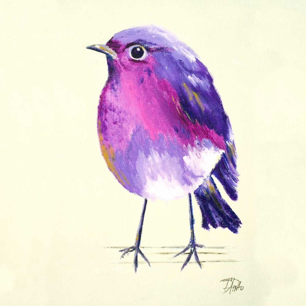 Wall Art Painting id:122258, Name: Purple Bird II, Artist: Pinto, Patricia