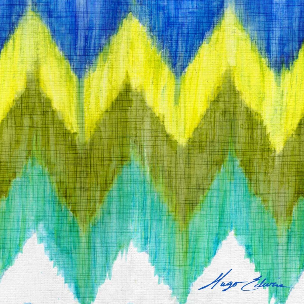 Wall Art Painting id:122749, Name: Brilliant Chevron II, Artist: Edwins, Hugo