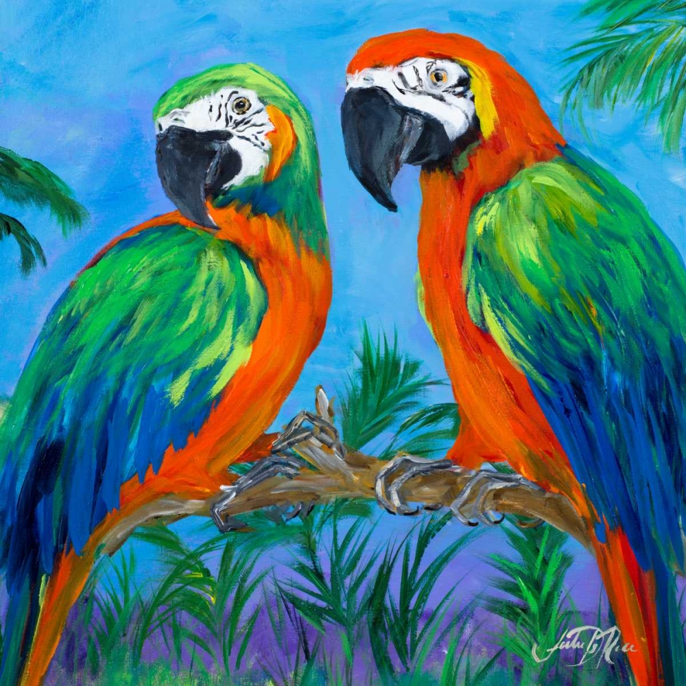 Wall Art Painting id:159309, Name: Island Birds Square I, Artist: DeRice, Julie