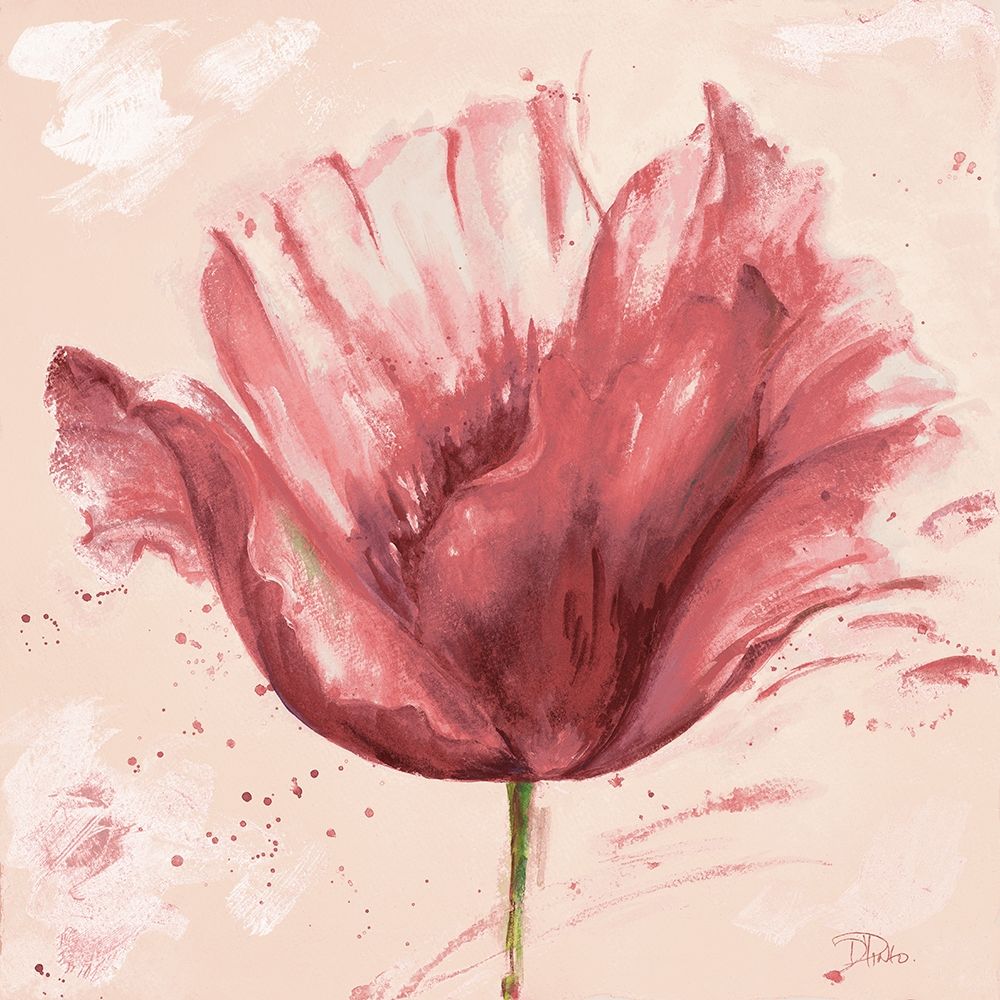 Wall Art Painting id:204884, Name: Flower in Pink, Artist: Pinto, Patricia