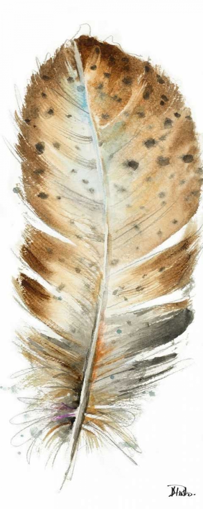 Wall Art Painting id:123090, Name: Watercolor Feather White III, Artist: Pinto, Patricia