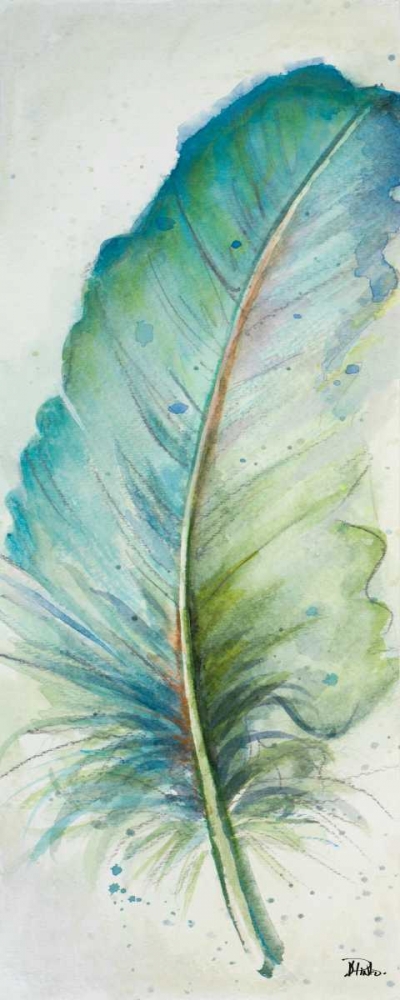 Wall Art Painting id:159124, Name: Watercolor Feather IV, Artist: Pinto, Patricia