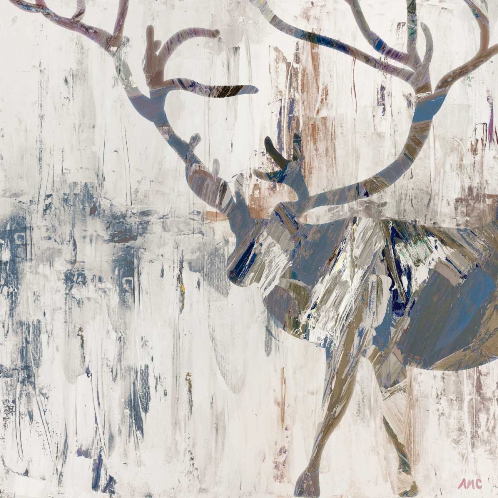 Wall Art Painting id:123107, Name: Neutral Rhizome Deer, Artist: Coolick, Ann Marie