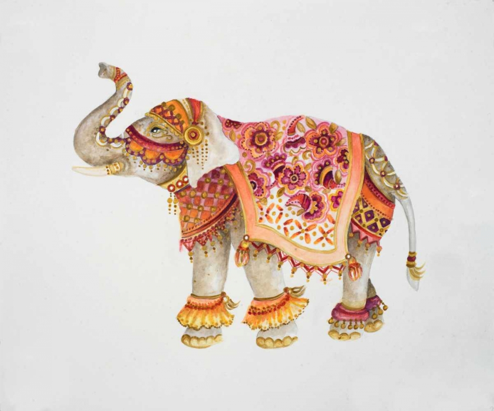 Wall Art Painting id:123235, Name: Pink Elephant II, Artist: Gaynor, Janice