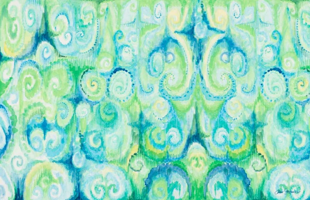 Wall Art Painting id:123329, Name: Emerald Abstract, Artist: Gaynor, Janice