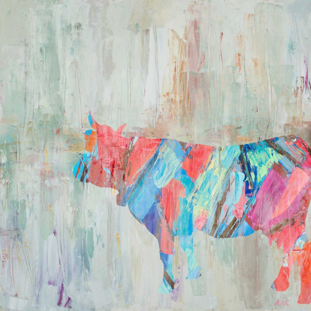 Wall Art Painting id:123500, Name: Muted Rhizome Cow, Artist: Coolick, Ann Marie