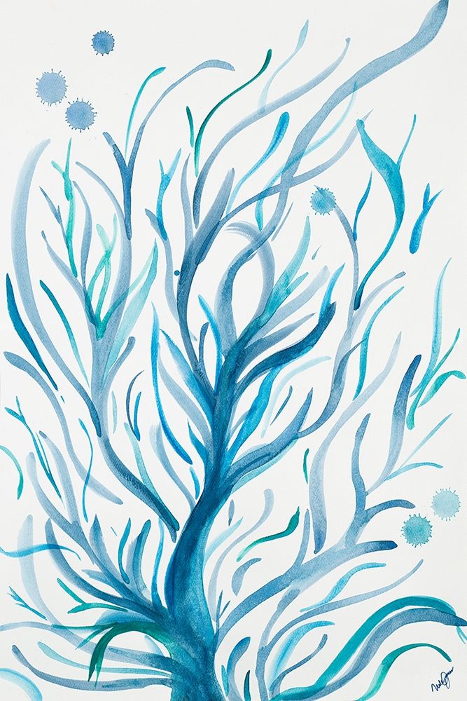 Wall Art Painting id:205048, Name: Blue Dancing Tree, Artist: Papa, Kat