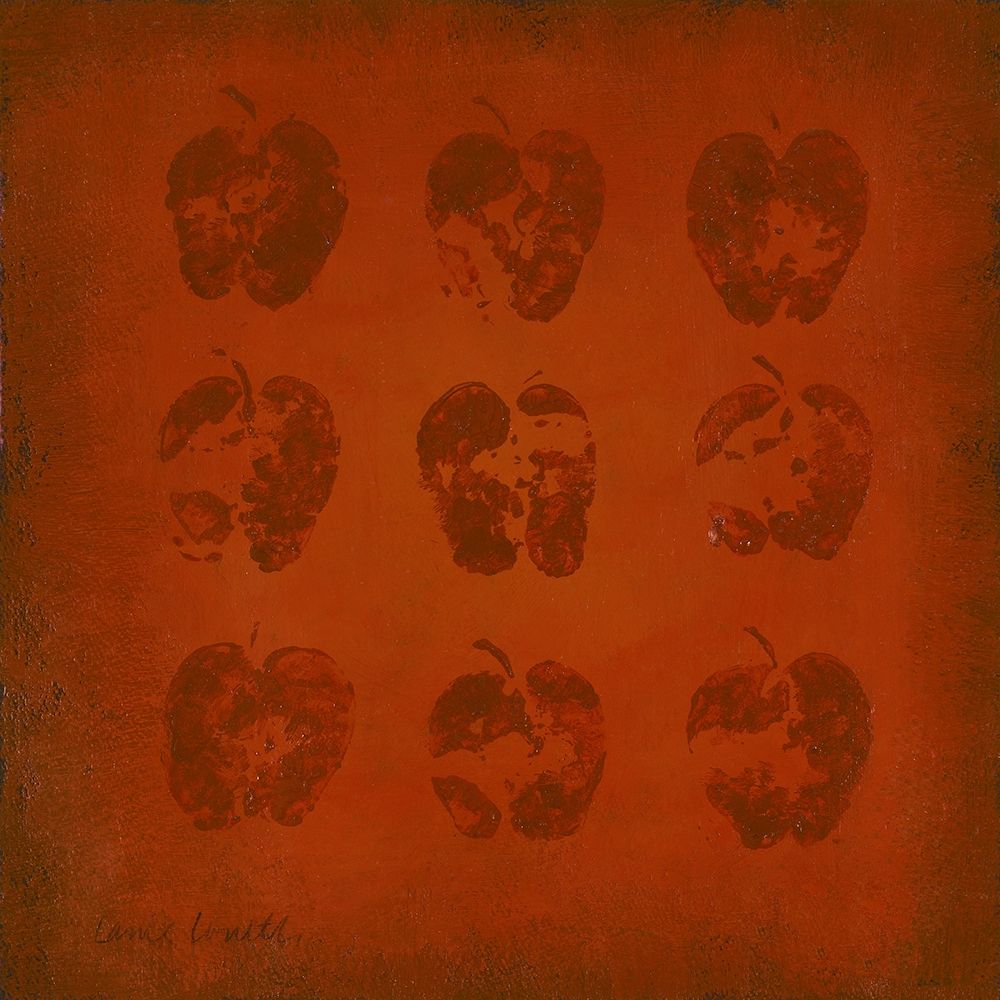 Wall Art Painting id:205123, Name: All Lined Up- Apples, Artist: Loreth, Lanie