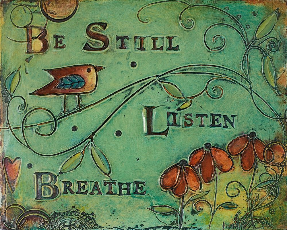 Wall Art Painting id:337905, Name: Be Still Bird, Artist: Kinnison, Carolyn