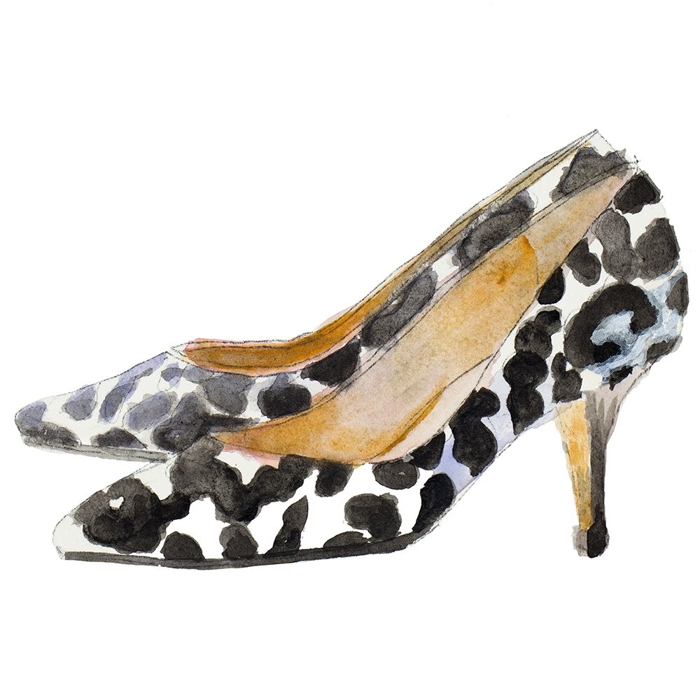 Wall Art Painting id:337915, Name: Watercolor Kitten Heels III Square, Artist: Loreth, Lanie