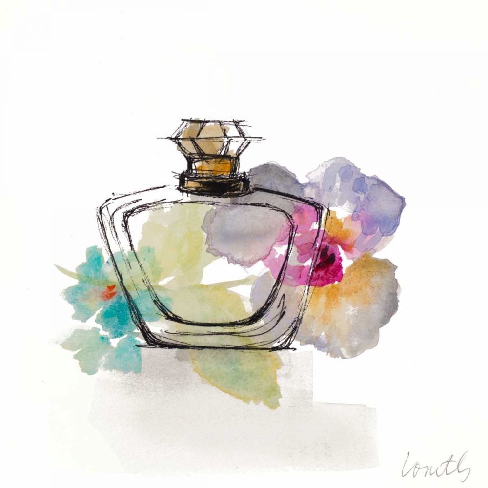 Wall Art Painting id:159785, Name: Crystal Watercolor Perfume  Square I, Artist: Loreth, Lanie