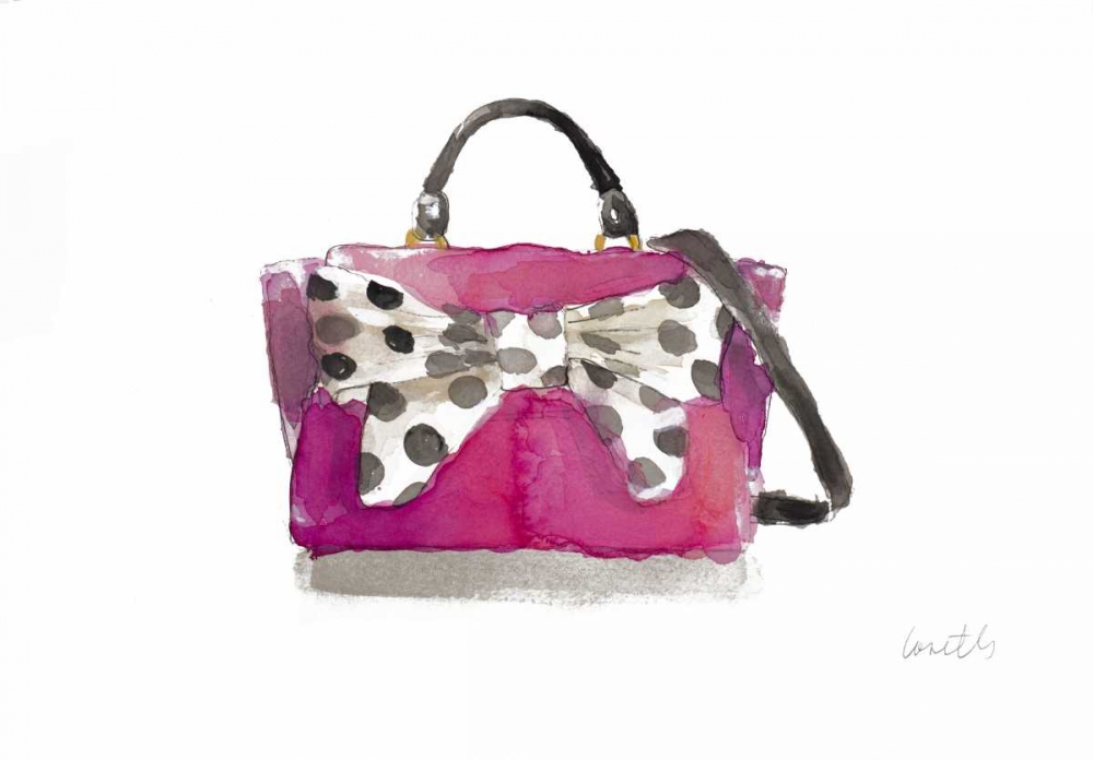 Wall Art Painting id:159512, Name: Watercolor Bow Satchel II, Artist: Loreth, Lanie