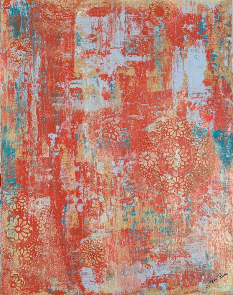 Wall Art Painting id:123895, Name: Orange Abstract II, Artist: Ritter, Gina