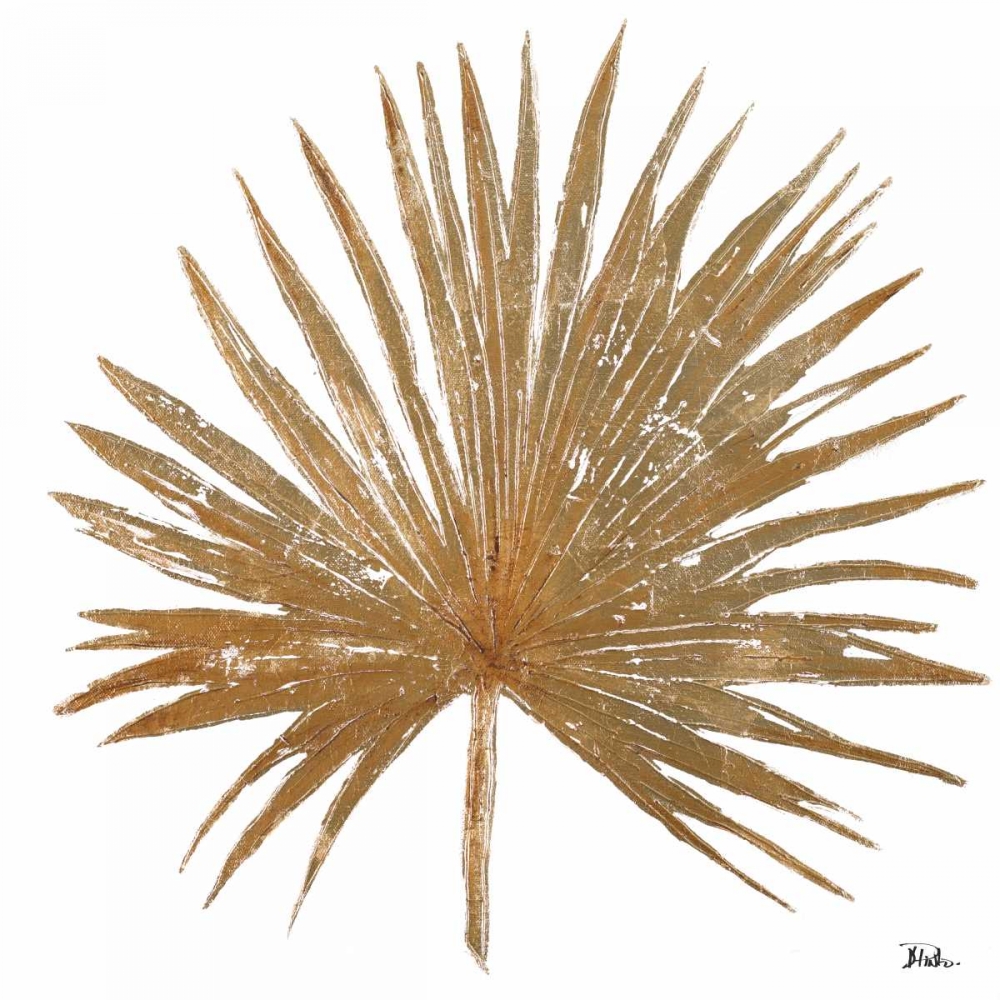 Wall Art Painting id:123899, Name: Golden Leaf Palm I, Artist: Pinto, Patricia