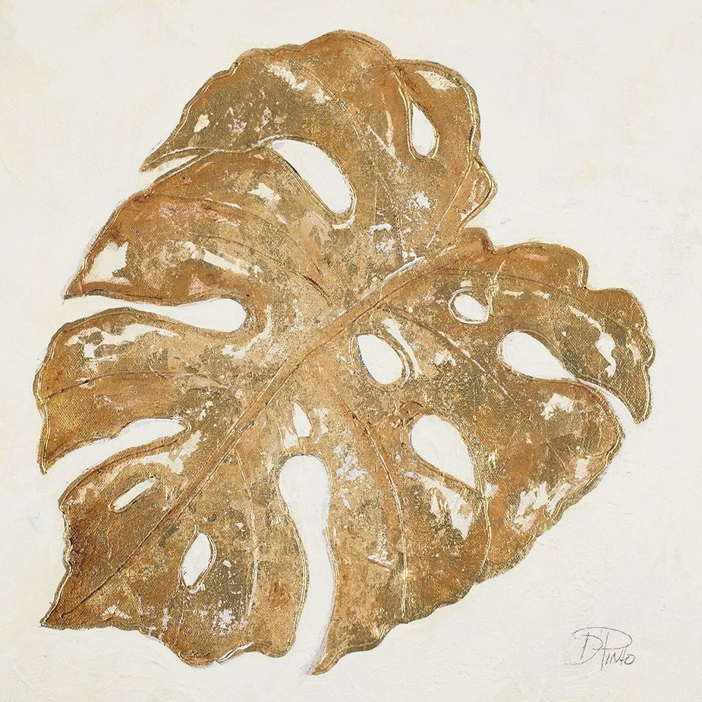 Wall Art Painting id:205233, Name: Golden Leaf Palm II, Artist: Pinto, Patricia