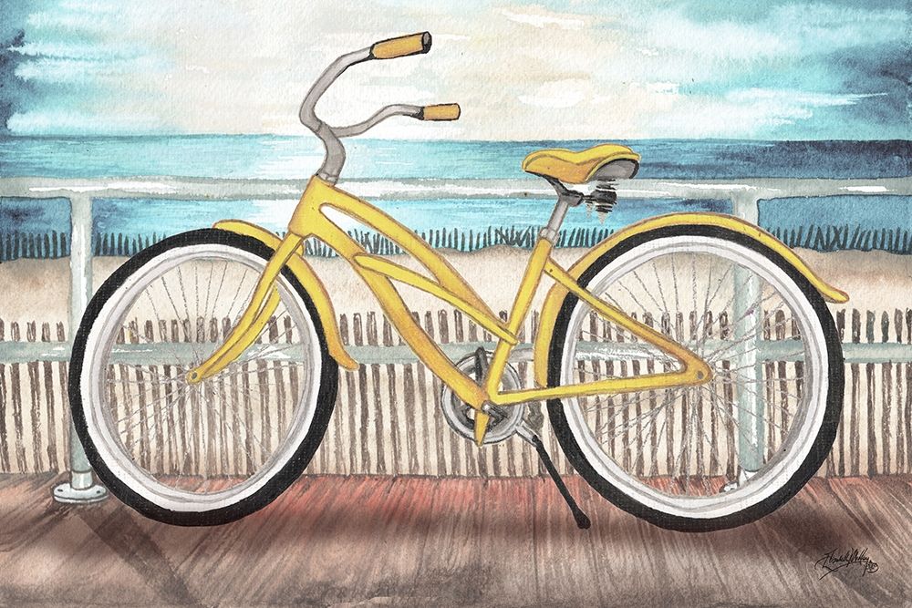 Wall Art Painting id:205546, Name: Coastal Bike Rides, Artist: Medley, Elizabeth