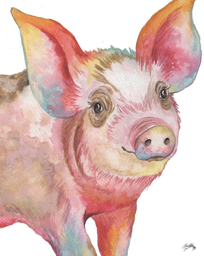 Wall Art Painting id:205795, Name: Pig I, Artist: Medley, Elizabeth