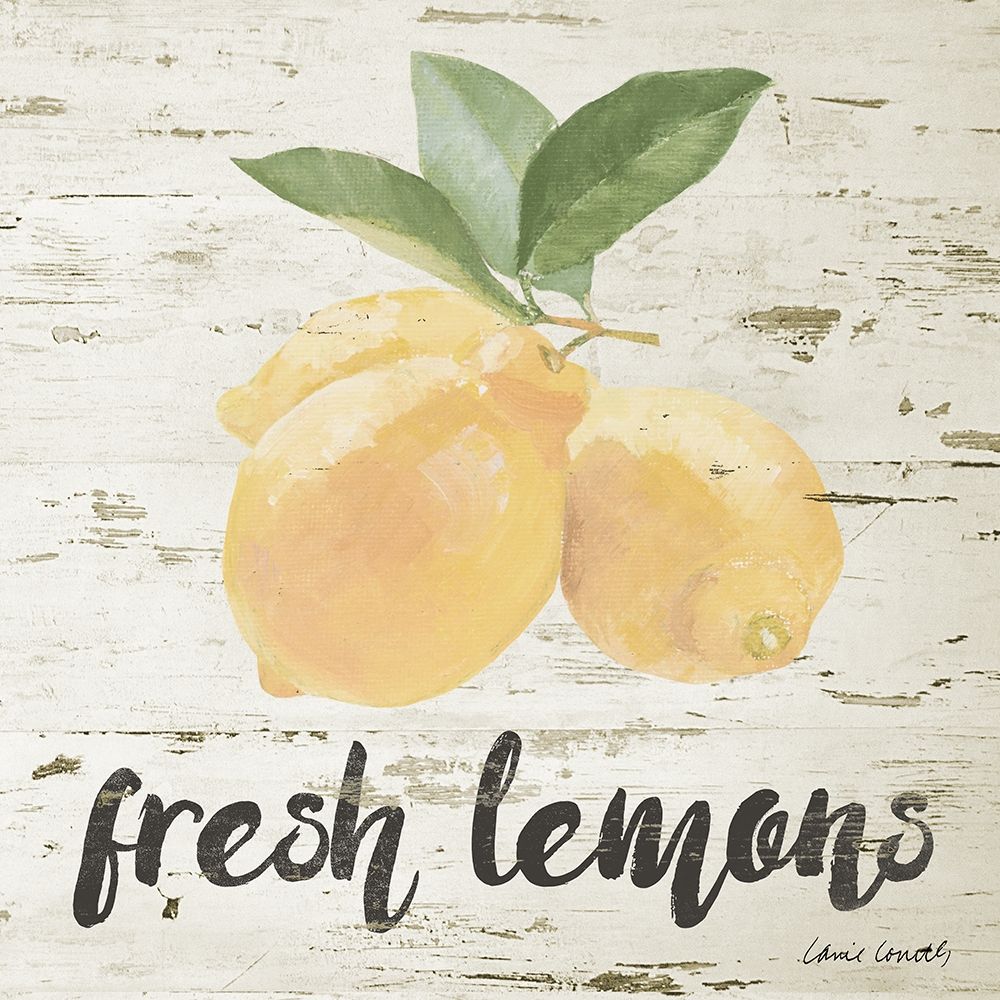 Wall Art Painting id:309351, Name: Fresh Lemons, Artist: Loreth, Lanie