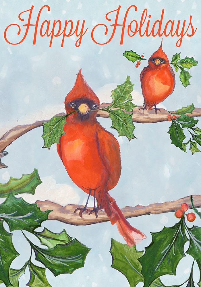 Wall Art Painting id:206005, Name: Holiday Birds, Artist: Diannart