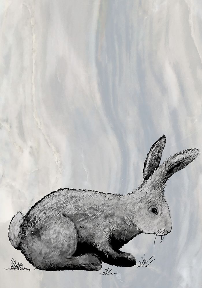 Wall Art Painting id:381356, Name: Bunny on Marble IV, Artist: Diannart