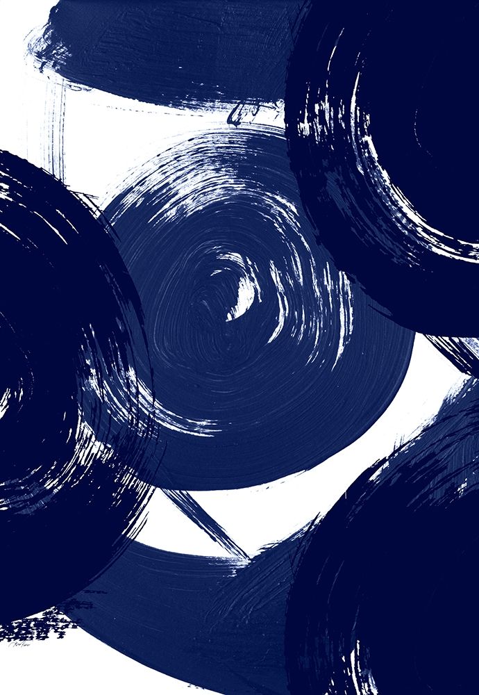 Wall Art Painting id:206182, Name: Indigo Swirl, Artist: Ritter, Gina