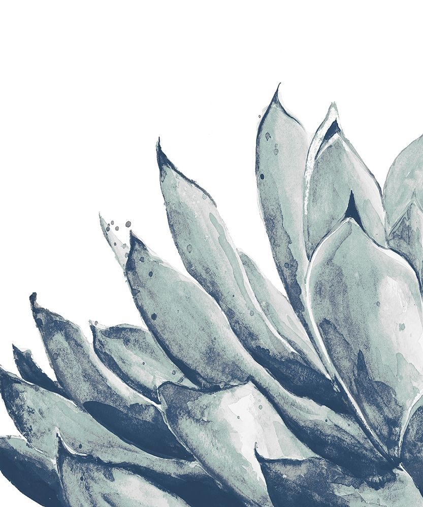 Wall Art Painting id:309429, Name: Blue Agave on White I, Artist: Pinto, Patricia