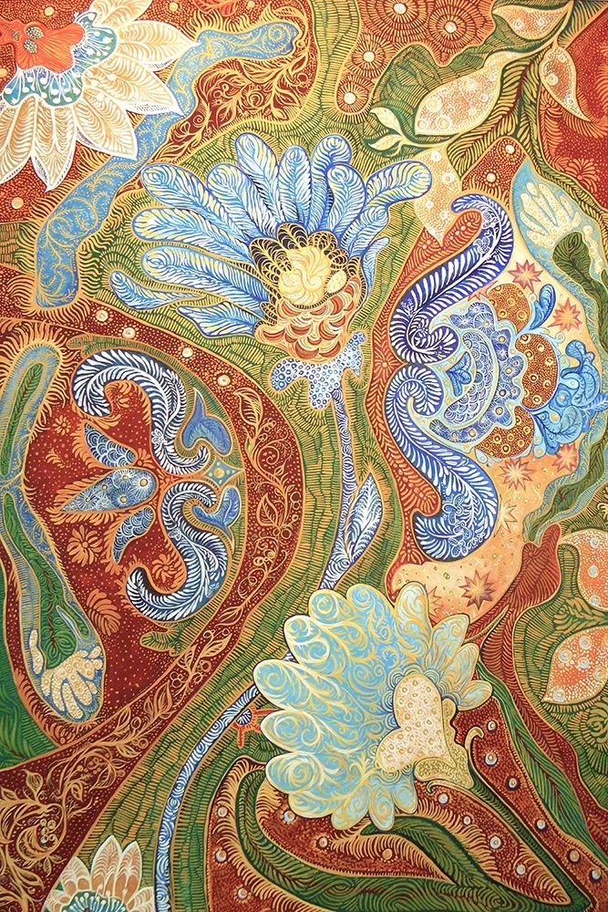 Wall Art Painting id:206489, Name: Textured Florals, Artist: Diannart