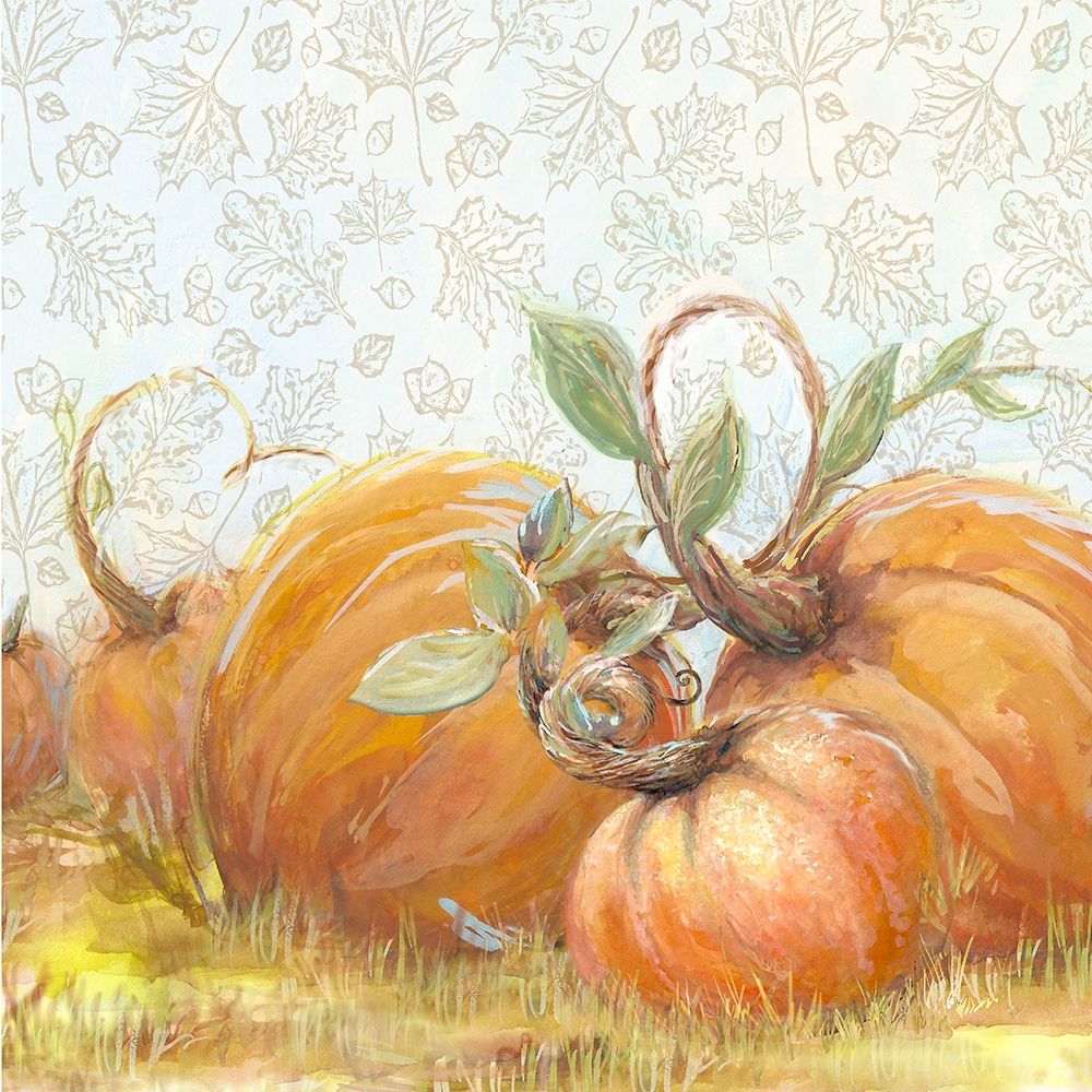 Wall Art Painting id:206555, Name: Autumn Pumpkin Patch I, Artist: Diannart
