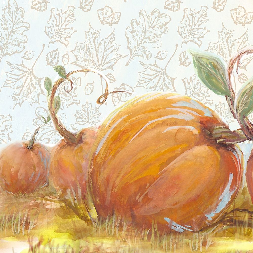 Wall Art Painting id:206556, Name: Autumn Pumpkin Patch II, Artist: Diannart