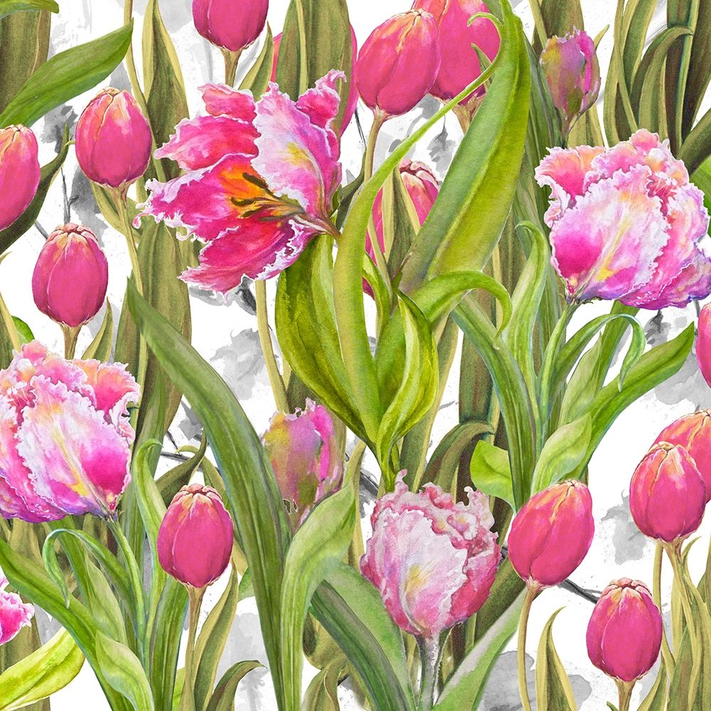 Wall Art Painting id:206675, Name: Tulip Symphony I, Artist: Diannart