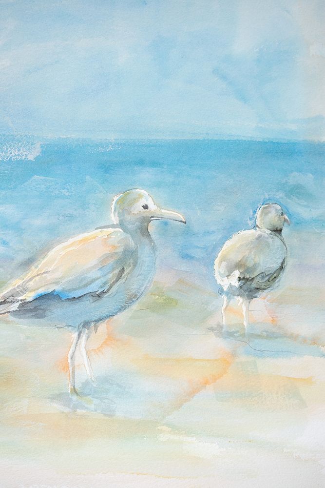 Wall Art Painting id:461642, Name: Wading Seagulls, Artist: Diannart