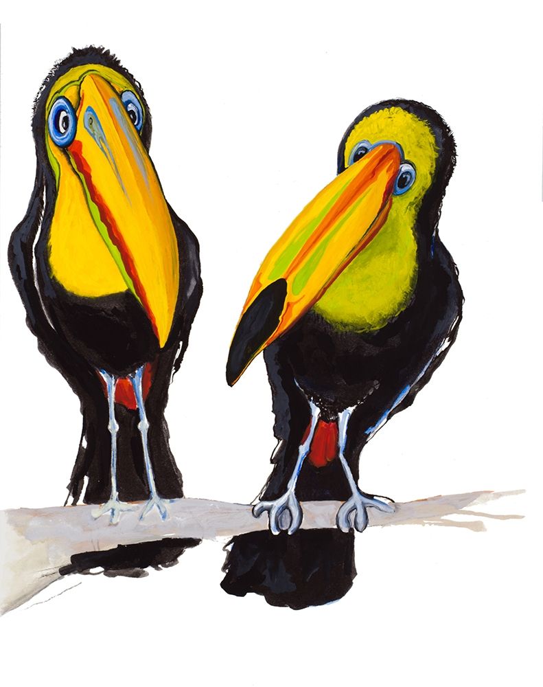 Wall Art Painting id:206873, Name: Two Toucans, Artist: Diannart