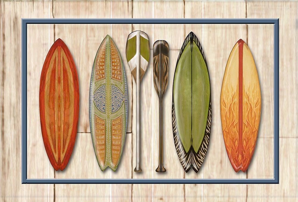 Wall Art Painting id:206885, Name: Paddle Line Up, Artist: Diannart