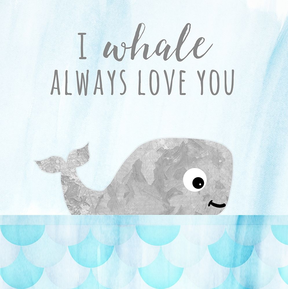 Wall Art Painting id:206950, Name: Whale Always Love You, Artist: Quach, Anna