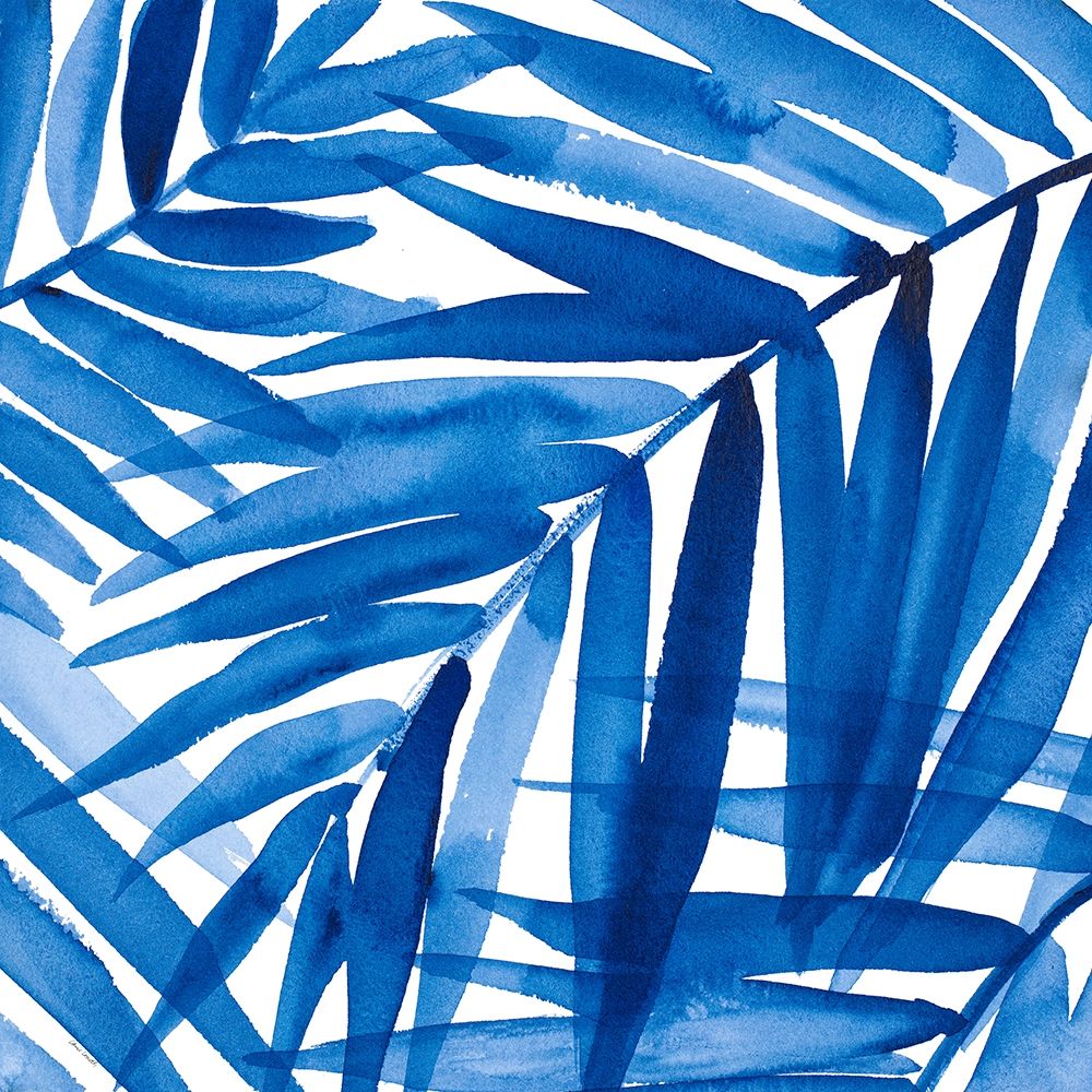 Wall Art Painting id:382452, Name: Blue Palm Design II, Artist: Loreth, Lanie