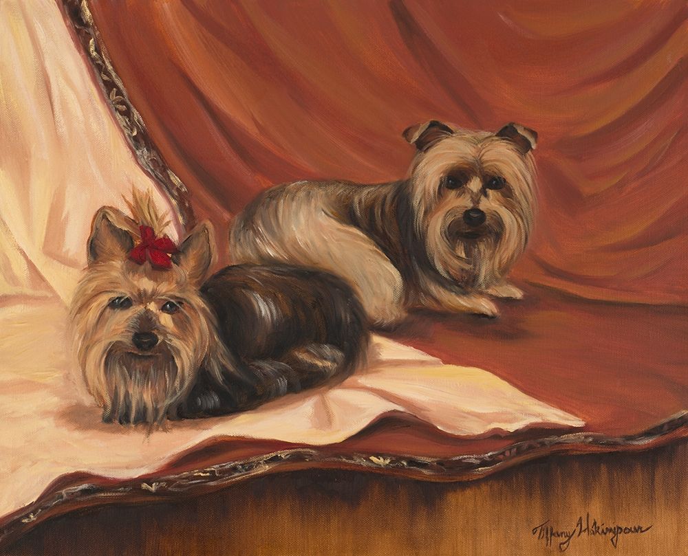 Wall Art Painting id:381639, Name: Terrier Couple, Artist: Hakimipour, Tiffany