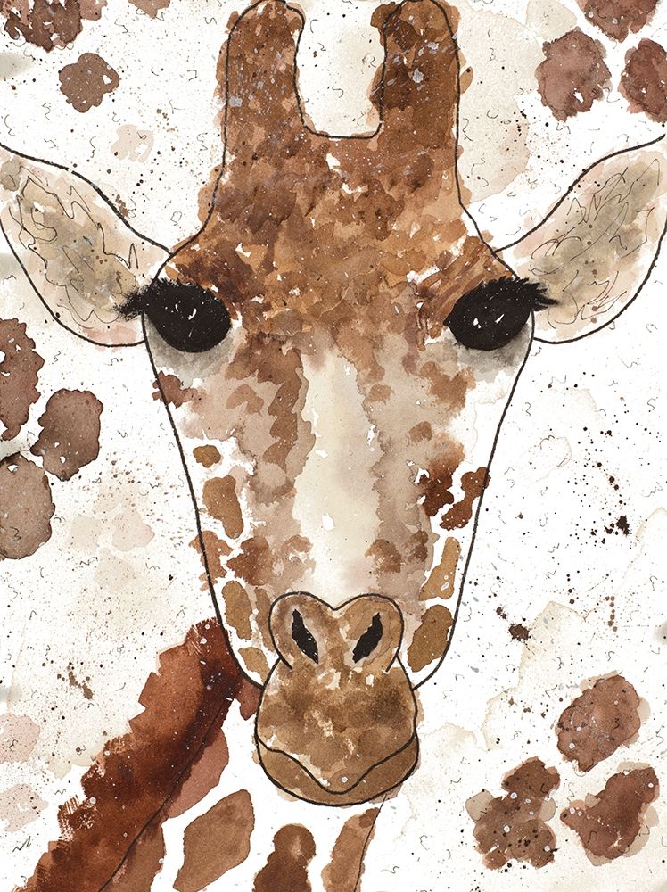 Wall Art Painting id:401031, Name: Giraffe Face, Artist: Torres, Melanie