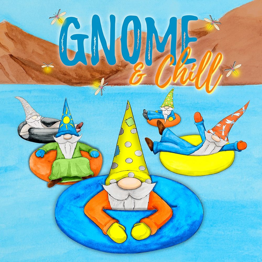 Wall Art Painting id:381745, Name: Gnome and Chill, Artist: Edwins, Hugo