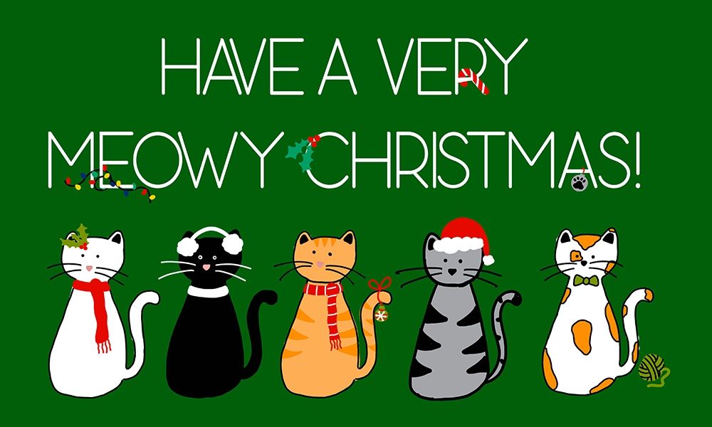 Wall Art Painting id:310289, Name: Christmas Cat Wishes, Artist: Torres, Melanie
