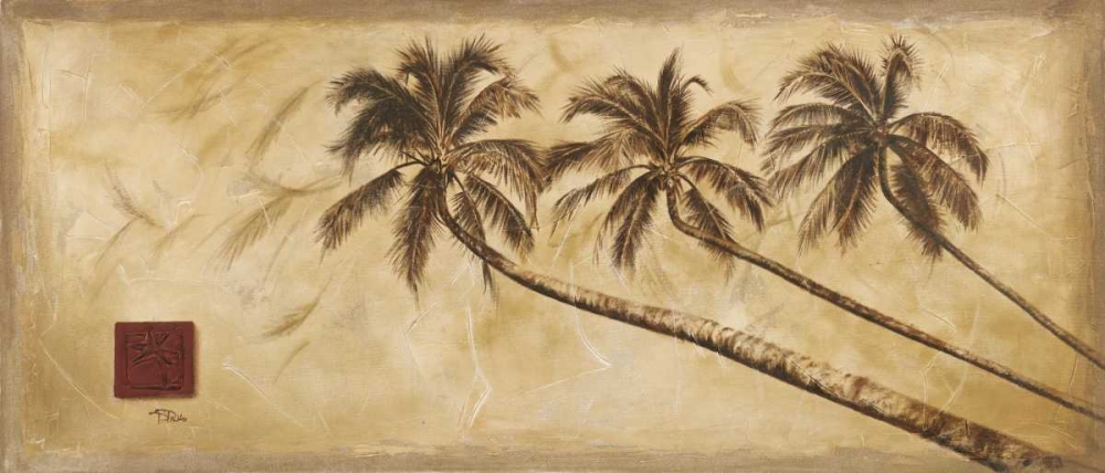 Wall Art Painting id:51775, Name: Sepia Palms, Artist: Pinto, Patricia