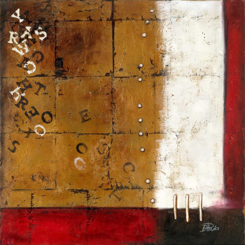 Wall Art Painting id:15155, Name: Red Contemporary III, Artist: Pinto, Patricia