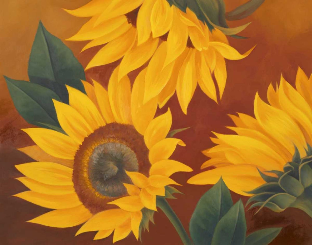 Wall Art Painting id:15215, Name: Sunflowers II, Artist: Rhyan, Vivien