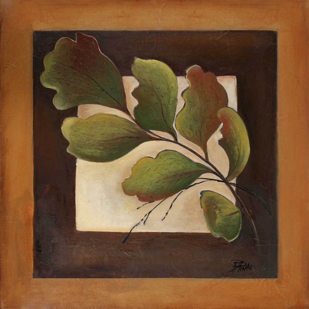Wall Art Painting id:51430, Name: Leaves Over Brown I, Artist: Pinto, Patricia