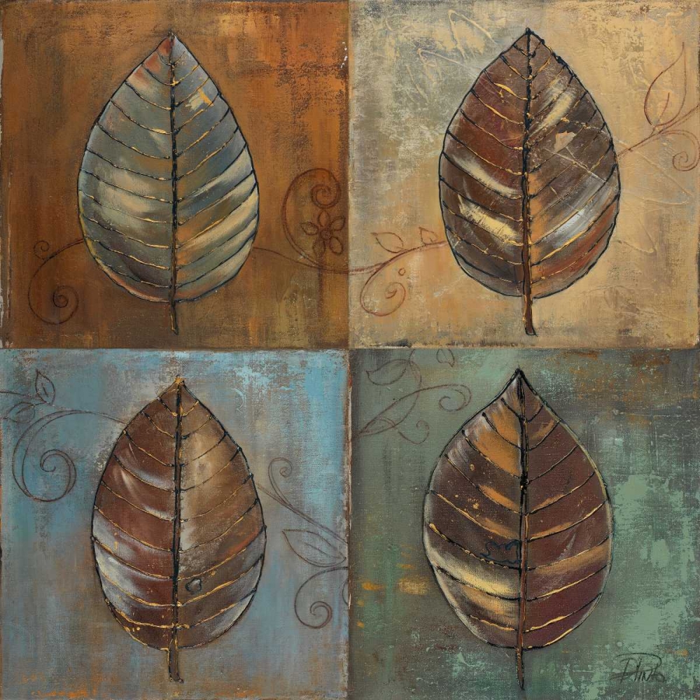Wall Art Painting id:23538, Name: New Leaf Patch I, Artist: Pinto, Patricia