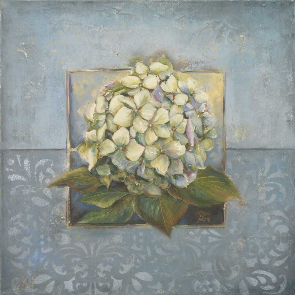 Wall Art Painting id:124008, Name: Hydrangeas on Blue I, Artist: Pinto, Patricia