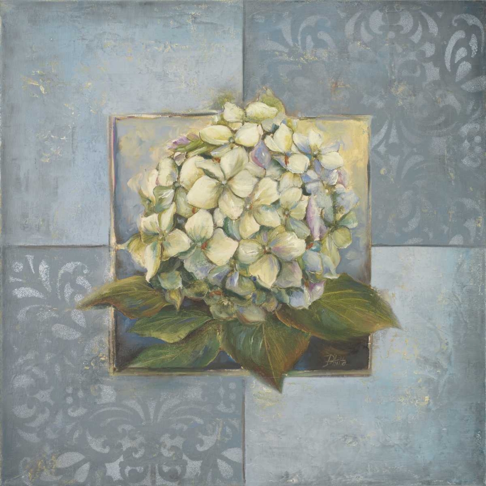 Wall Art Painting id:23857, Name: Hydrangeas on Blue I, Artist: Pinto, Patricia