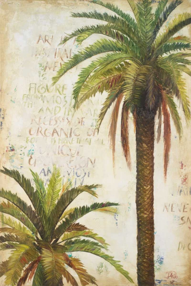Wall Art Painting id:15358, Name: Palms and Scrolls I, Artist: Pinto, Patricia