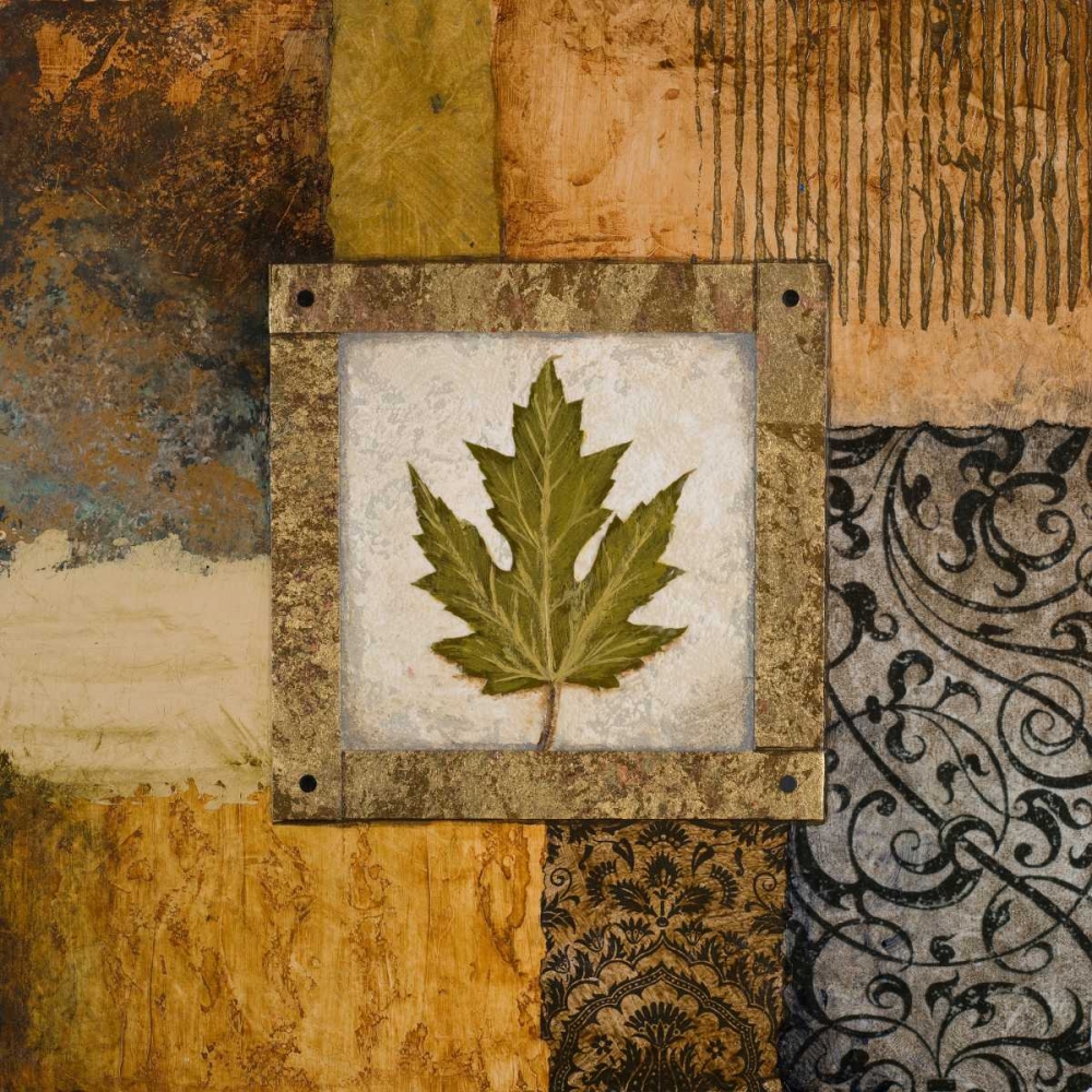 Wall Art Painting id:15378, Name: Fallen Leaf II - green, Artist: Marcon, Michael